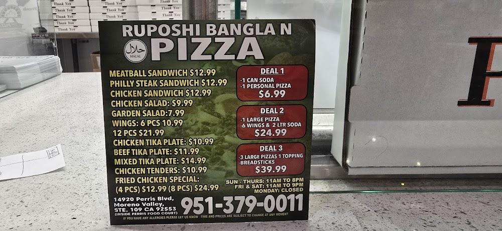 Ruposhi Bangla Moreno Pizza Menu image 4