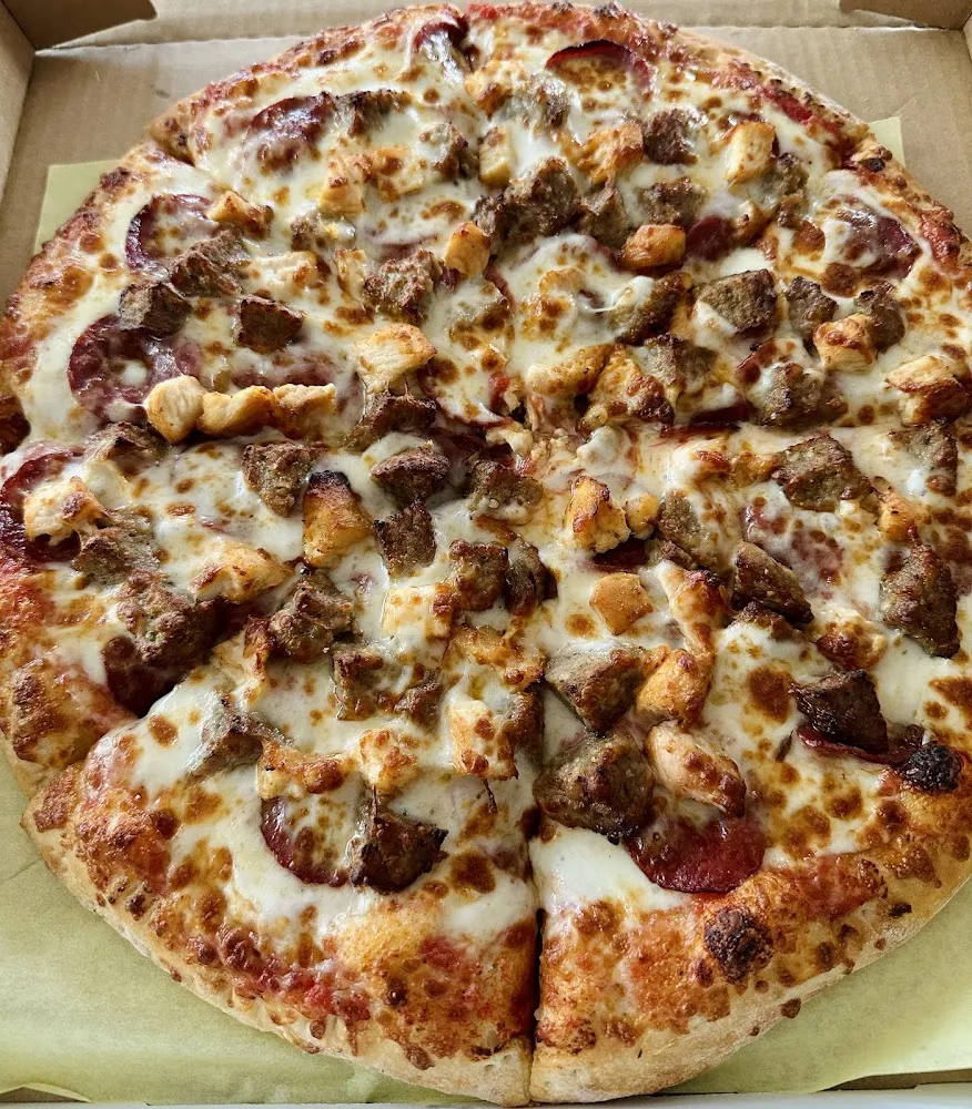 Pepperoni and Beef Pizza